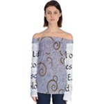 All of Life Come to Me with Ease Joy And Glory 1 Off Shoulder Long Sleeve Top