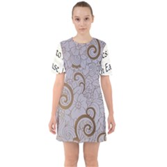 Sixties Short Sleeve Mini Dress 