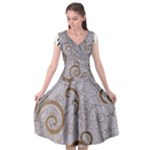 All of Life Come to Me with Ease Joy And Glory 1 Cap Sleeve Wrap Front Dress