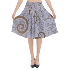 Flared Midi Skirt 