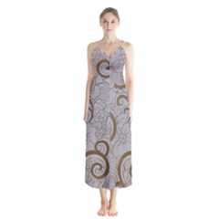 Button Up Chiffon Maxi Dress 