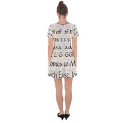 Drop Hem Mini Chiffon Dress 