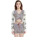 All of Life Come to Me with Ease Joy And Glory 1 Velvet Wrap Crop Top and Shorts Set