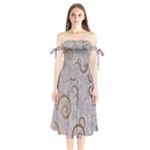 All of Life Come to Me with Ease Joy And Glory 1 Shoulder Tie Bardot Midi Dress
