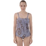 All of Life Come to Me with Ease Joy And Glory 1 Twist Front Tankini Set