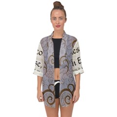 Open Front Chiffon Kimono 