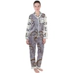 All of Life Come to Me with Ease Joy And Glory 1 Satin Long Sleeve Pajamas Set