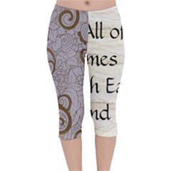 Velvet Capri Leggings  