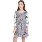 All of Life Come to Me with Ease Joy And Glory 1 Kids  Quarter Sleeve Skater Dress