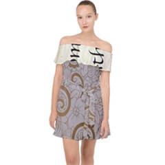 Off Shoulder Chiffon Dress 