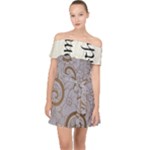 All of Life Come to Me with Ease Joy And Glory 1 Off Shoulder Chiffon Dress