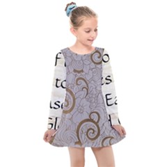 Kids  Long Sleeve Dress 