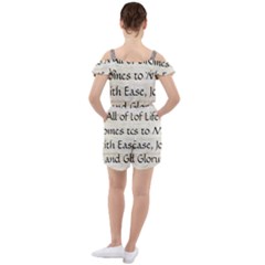 Ruffle Cut Out Chiffon Playsuit 
