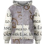 All of Life Come to Me with Ease Joy And Glory 1 Kids  Zipper Hoodie Without Drawstring