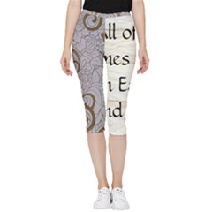 Inside Out Lightweight Velour Capri Leggings  