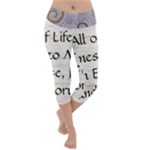 All of Life Come to Me with Ease Joy And Glory 1 Lightweight Velour Capri Yoga Leggings