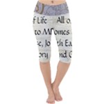All of Life Come to Me with Ease Joy And Glory 1 Lightweight Velour Cropped Yoga Leggings