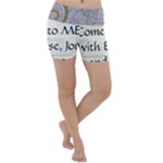 All of Life Come to Me with Ease Joy And Glory 1 Lightweight Velour Yoga Shorts