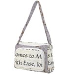 All of Life Come to Me with Ease Joy And Glory 1 Front Pocket Crossbody Bag