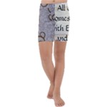 All of Life Come to Me with Ease Joy And Glory 1 Kids  Lightweight Velour Capri Yoga Leggings
