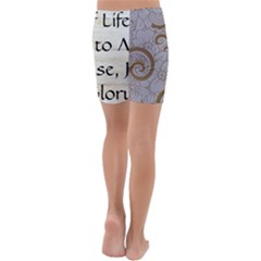 Kids  Lightweight Velour Capri Yoga Leggings 
