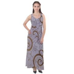 Sleeveless Velour Maxi Dress 