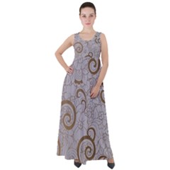 Empire Waist Velour Maxi Dress 