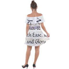 Off Shoulder Velour Dress 