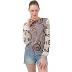 All of Life Come to Me with Ease Joy And Glory 1 Banded Bottom Chiffon Top