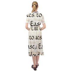 Keyhole Neckline Chiffon Dress 
