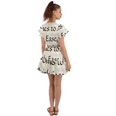 Flutter Sleeve Wrap Dress 