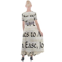 Button Up Short Sleeve Maxi Dress 