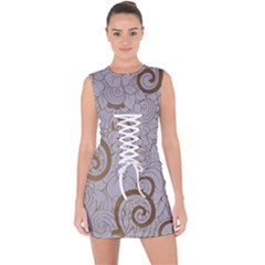 Lace Up Front Bodycon Dress 