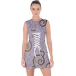 All of Life Come to Me with Ease Joy And Glory 1 Lace Up Front Bodycon Dress
