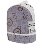 All of Life Come to Me with Ease Joy And Glory 1 Zip Bottom Backpack