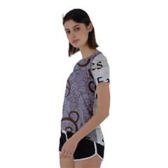 Short Sleeve Open Back T-Shirt 