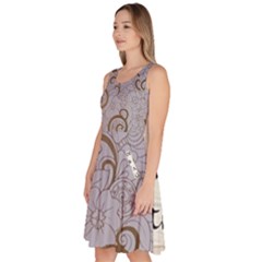 Knee Length Skater Dress With Pockets 
