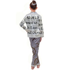 Kids  Satin Long Sleeve Pajamas Set 