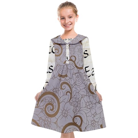 All of Life Come to Me with Ease Joy And Glory 1 Kids  Midi Sailor Dress from ArtsNow.com