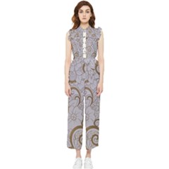 Women s Frill Top Chiffon Jumpsuit 