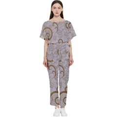 Batwing Lightweight Chiffon Jumpsuit 