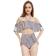 Halter Flowy Bikini Set  