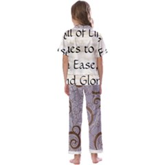Kids  Satin Short Sleeve Pajamas Set 