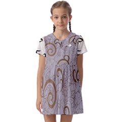 Kids  Asymmetric Collar Dress 