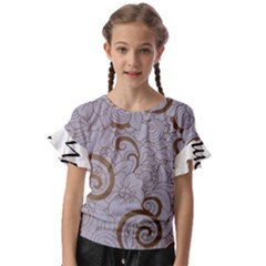 Kids  Cut Out Flutter Sleeves 