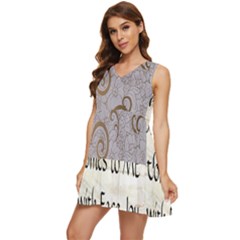 Tiered Sleeveless Mini Dress 
