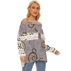Off Shoulder Chiffon Pocket Shirt 
