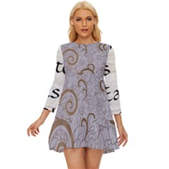 Long Sleeve Babydoll Dress 