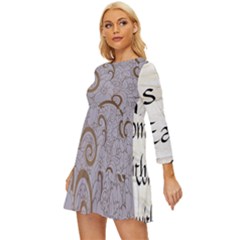 Long Sleeve Babydoll Dress 
