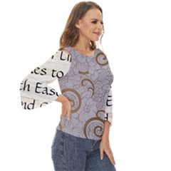 Cut Out Wide Sleeve Top 